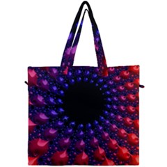 Red Purple 3d Fractals                  Canvas Travel Bag by LalyLauraFLM