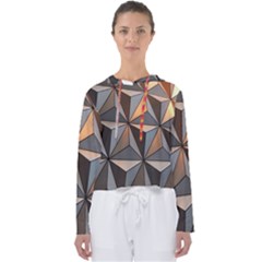 3d Abstract  Pattern Women s Slouchy Sweat by Sudhe