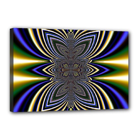 Abstract Artwork Fractal Background Canvas 18  X 12  (stretched) by Sudhe