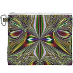 Abstract Art Fractal Pattern Canvas Cosmetic Bag (xxxl) by Sudhe