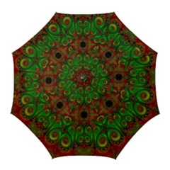 Abstract Fractal Pattern Artwork Pattern Golf Umbrellas by Sudhe