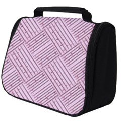 Wood Texture Diagonal Weave Pastel Full Print Travel Pouch (big) by Mariart