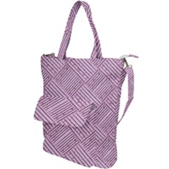 Wood Texture Diagonal Weave Pastel Shoulder Tote Bag by Mariart