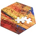 RAINBOW WAVES Wooden Puzzle Hexagon View2