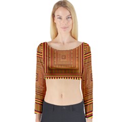 Hs Rby 4 Long Sleeve Crop Top by ArtworkByPatrick