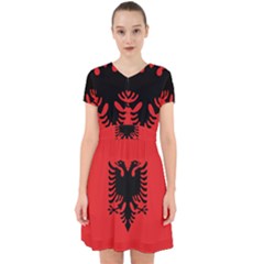 Albania Flag Adorable In Chiffon Dress by FlagGallery