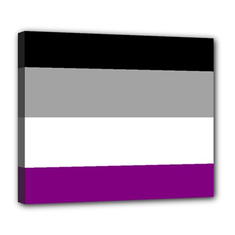 Asexual Pride Flag Lgbtq Deluxe Canvas 24  X 20  (stretched) by lgbtnation