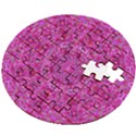Flowering And Blooming To Bring Happiness Wooden Puzzle Round View2