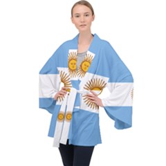 Argentina Flag Velvet Kimono Robe by FlagGallery