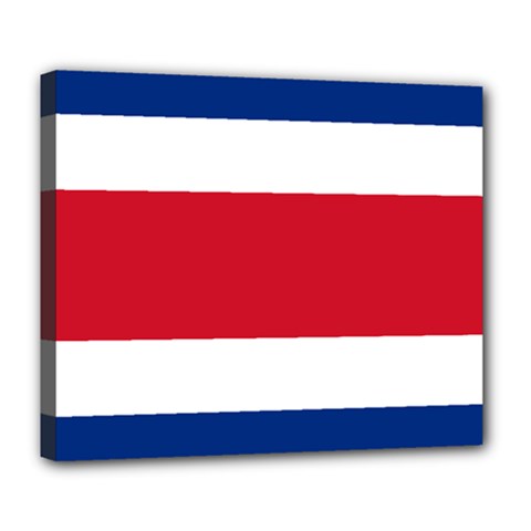 Costa Rica Flag Deluxe Canvas 24  X 20  (stretched) by FlagGallery