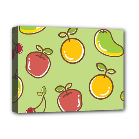 Seamless Healthy Fruit Deluxe Canvas 16  X 12  (stretched)  by HermanTelo