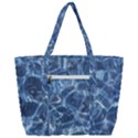 Abstract Blue Diving Fresh Zip Up Canvas Bag View3