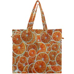 Oranges Background Canvas Travel Bag by HermanTelo