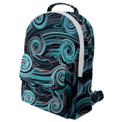 Background Neon Abstract Flap Pocket Backpack (small) by HermanTelo