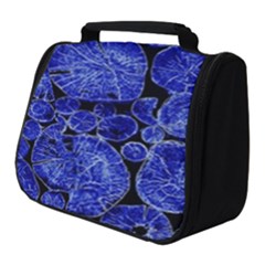 Neon Abstract Cobalt Blue Wood Full Print Travel Pouch (small) by Bajindul