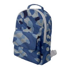 Tarn Blue Pattern Camouflage Flap Pocket Backpack (large) by Alisyart