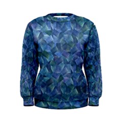 Background Blue Texture Women s Sweatshirt by Alisyart