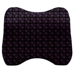 Lilac Firecracker Heart Pattern Velour Head Support Cushion by snowwhitegirl
