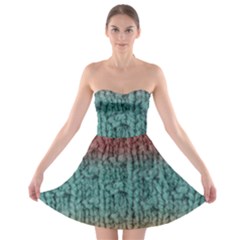 Knitted Wool Ombre 1 Strapless Bra Top Dress by snowwhitegirl