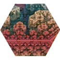 Fractals 3d Graphics Designs Wooden Puzzle Hexagon View1