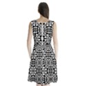 Fabric Geometric Shape Sleeveless Waist Tie Chiffon Dress View2