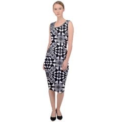 Fabric Geometric Shape Sleeveless Pencil Dress by HermanTelo