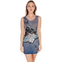 Sport, Surfboard With Flowers And Fish Bodycon Dress by FantasyWorld7
