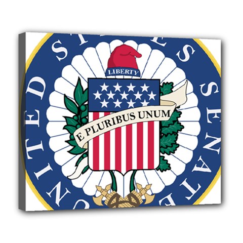 Seal Of The United States Senate Deluxe Canvas 24  X 20  (stretched) by abbeyz71
