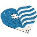 Book Logo of Library of Congress Wooden Puzzle Heart View3