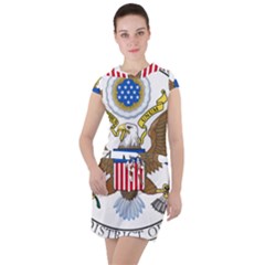 Seal Of United States District Court For Northern District Of California Drawstring Hooded Dress by abbeyz71