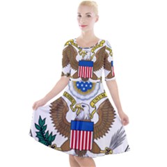 Seal Of United States District Court For Northern District Of California Quarter Sleeve A-line Dress by abbeyz71