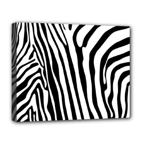 Vector Zebra Stripes Seamless Pattern Deluxe Canvas 20  X 16  (stretched) by Vaneshart