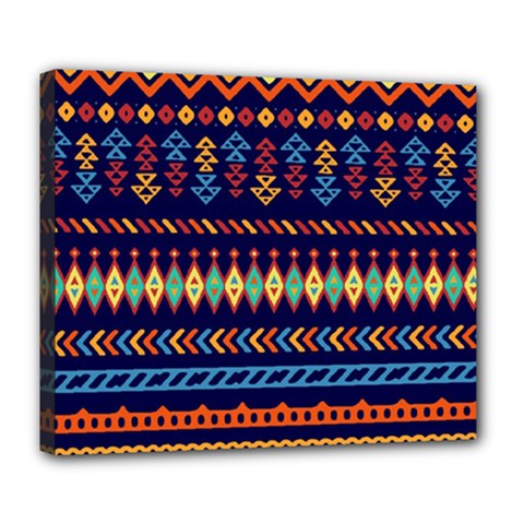 Decorative Pattern Ethnic Style Deluxe Canvas 24  X 20  (stretched) by Vaneshart