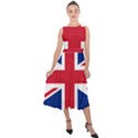 UK Flag Midi Tie-Back Chiffon Dress View1