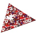 Nicholas Santa Christmas Pattern Wooden Puzzle Triangle View3