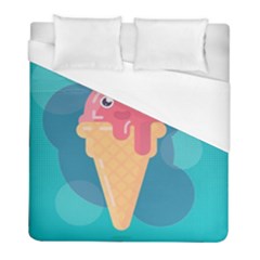 Vector Ice Duvet Cover (full/ Double Size) by Bajindul