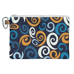Colorful Curves Pattern Canvas Cosmetic Bag (xl) by Vaneshart