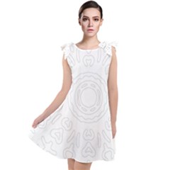 Circle Vector Background Abstract Tie Up Tunic Dress by Bajindul
