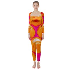 Pop Art Tennis Balls Long Sleeve Catsuit by essentialimage