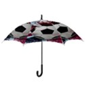 Soccer Ball With Great Britain Flag Hook Handle Umbrellas (Large) View3