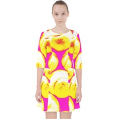 Pop Art Tennis Balls Pocket Dress by essentialimage