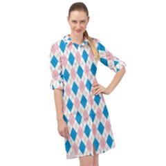 Argyle 316838 960 720 Long Sleeve Mini Shirt Dress by vintage2030