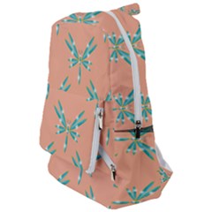 Turquoise Dragonfly Insect Paper Travelers  Backpack by Alisyart