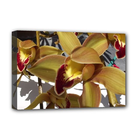 Orchids  1 1 Deluxe Canvas 18  X 12  (stretched) by bestdesignintheworld