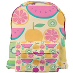 Seamless Pattern With Fruit Vector Illustrations Gift Wrap Design Giant Full Print Backpack by Vaneshart