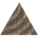 Texture Butterfly Skin Waves Wooden Puzzle Triangle View1