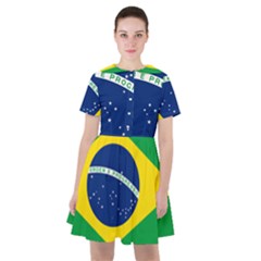 Flag Of Brazil Sailor Dress by abbeyz71
