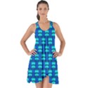 Pattern Graphic Background Image Blue Show Some Back Chiffon Dress View1