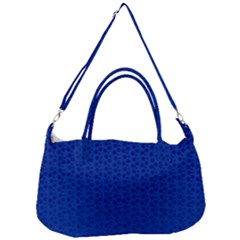 Background Polka Blue Removal Strap Handbag by HermanTelo