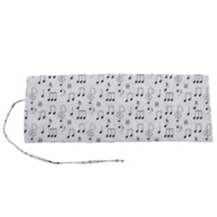 Music Notes Background Wallpaper Roll Up Canvas Pencil Holder (s) by HermanTelo